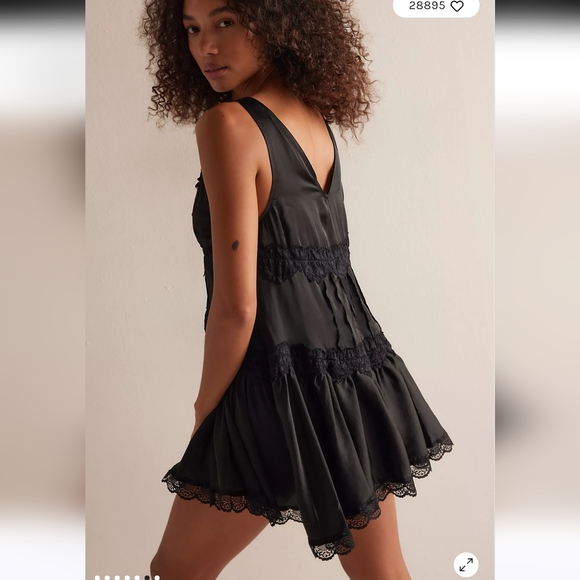 Free‎ People Intimates In The Grove Mini Slip Dress Nightie Gown - Picture 6 of 11